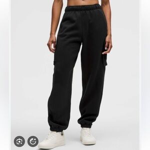 Lululemon Black Scuba Cargo Joggers